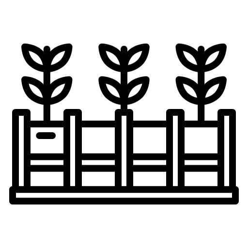 أحواض زراعية معزولة